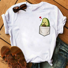 Load image into Gallery viewer, Cute Avocado Casual Woman T-Shirt