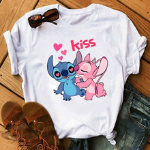 Load image into Gallery viewer, Cute Lilo Stitch Women T-Shirt