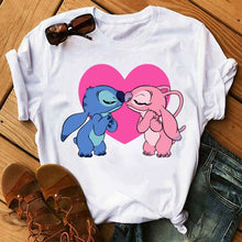 Load image into Gallery viewer, Cute Lilo Stitch Women T-Shirt