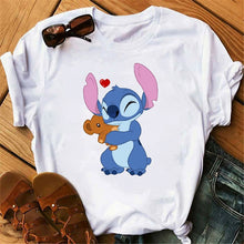Load image into Gallery viewer, Cute Lilo Stitch Women T-Shirt