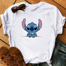 Load image into Gallery viewer, Cute Lilo Stitch Women T-Shirt