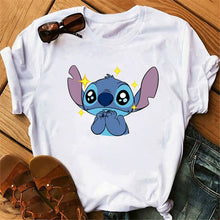 Load image into Gallery viewer, Cute Lilo Stitch Women T-Shirt