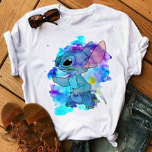 Load image into Gallery viewer, Cute Lilo Stitch Women T-Shirt