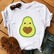 Load image into Gallery viewer, Cute Cartoon Avocado Women T-Shirt