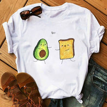 Load image into Gallery viewer, Cute Cartoon Avocado Women T-Shirt