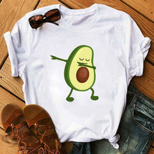 Load image into Gallery viewer, Cute Cartoon Avocado Women T-Shirt