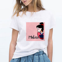 Load image into Gallery viewer, Mulan Hipster Princess Women T-Shirt