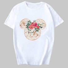 Load image into Gallery viewer, Flower Mouse Printed Casual Woman T-Shirt
