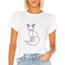 Load image into Gallery viewer, Fox Geometric Casual Woman T-Shirt