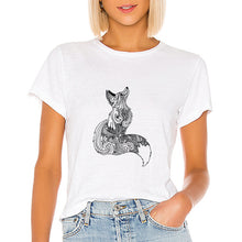 Load image into Gallery viewer, Fox Geometric Casual Woman T-Shirt
