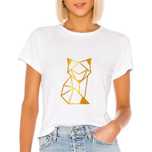 Load image into Gallery viewer, Fox Geometric Casual Woman T-Shirt