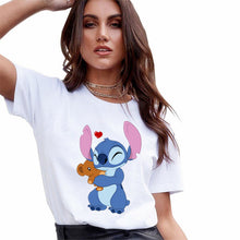 Load image into Gallery viewer, Lilo Stitch Cartoon Woman T-Shirt