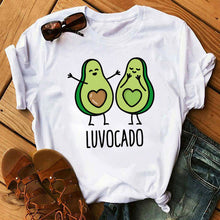 Load image into Gallery viewer, Cute Cartoon Avocado Women T-Shirt
