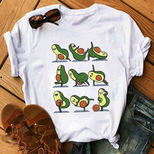 Load image into Gallery viewer, Cute Cartoon Avocado Women T-Shirt
