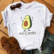 Load image into Gallery viewer, Cute Cartoon Avocado Women T-Shirt
