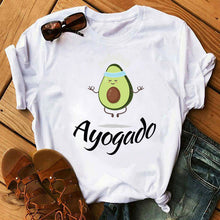 Load image into Gallery viewer, Cute Cartoon Avocado Women T-Shirt
