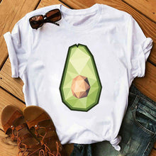 Load image into Gallery viewer, Cute Cartoon Avocado Women T-Shirt
