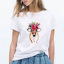 Load image into Gallery viewer, Ballon Flowers Printed Casual Woman T-Shirt
