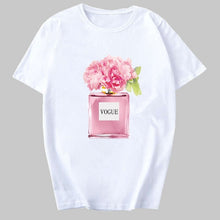 Load image into Gallery viewer, Flower Perfume Bottle Woman T-Shirt

