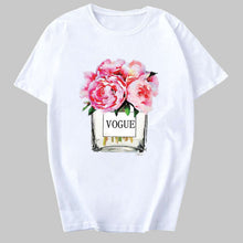 Load image into Gallery viewer, Flower Perfume Bottle Woman T-Shirt
