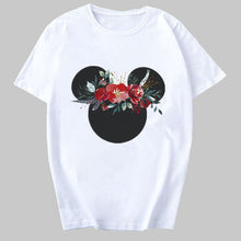 Load image into Gallery viewer, Flower Mouse Printed Casual Woman T-Shirt
