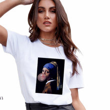 Load image into Gallery viewer, Colored Lips Printed Woman T-Shirt
