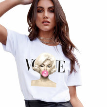 Load image into Gallery viewer, VOGUE Printed Casual Woman T-Shirt
