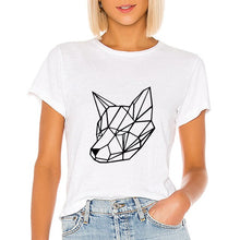 Load image into Gallery viewer, Fox Geometric Casual Woman T-Shirt
