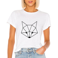 Load image into Gallery viewer, Fox Geometric Casual Woman T-Shirt
