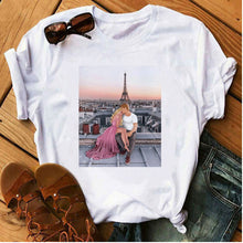 Load image into Gallery viewer, Ladies New Couple Printed Women T-Shirt
