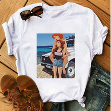 Load image into Gallery viewer, Ladies New Couple Printed Women T-Shirt
