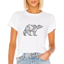 Load image into Gallery viewer, Geometric Fox Woman T-Shirt
