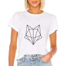 Load image into Gallery viewer, Geometric Fox Woman T-Shirt
