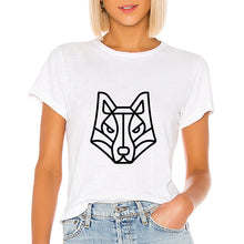 Load image into Gallery viewer, Geometric Fox Woman T-Shirt
