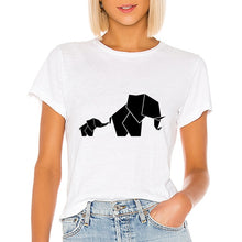 Load image into Gallery viewer, Geometric Fox Woman T-Shirt
