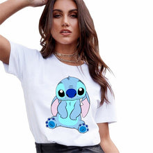 Load image into Gallery viewer, Lilo Stitch Cartoon Woman T-Shirt

