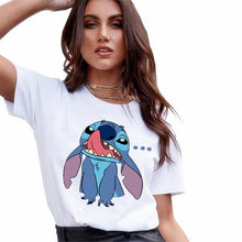 Load image into Gallery viewer, Lilo Stitch Cartoon Woman T-Shirt
