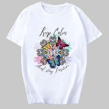 Load image into Gallery viewer, VOGUE Flowers Printed Casual Woman T-Shirt
